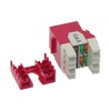 Bestlink Netware CAT6 RJ45 110 Type 180 Deg Keystone Jack- Red 101701RD